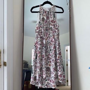 Floral sleeveless dress.